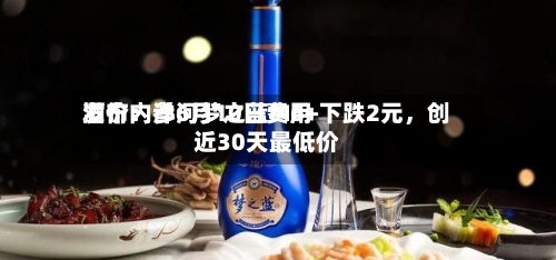 酒价内参6月10日费用发布：洋河梦之蓝M6+下跌2元	，创近30天最低价-第2张图片