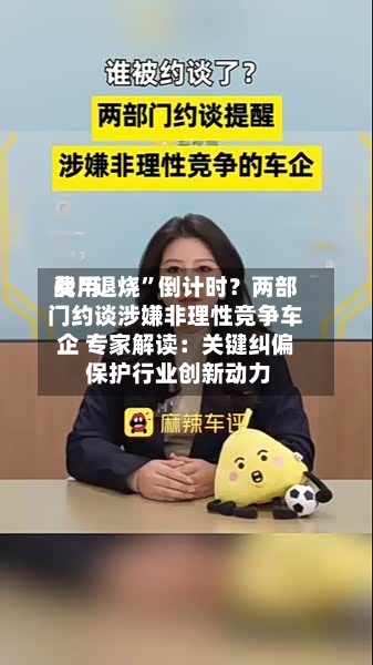 费用战“退烧”倒计时？两部门约谈涉嫌非理性竞争车企 专家解读：关键纠偏 保护行业创新动力
