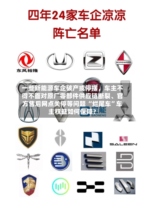一些新能源车企破产或停摆，车主不得不面对原厂零部件供应链断裂、官方售后网点关停等问题 “烂尾车”车主权益如何保障？-第2张图片